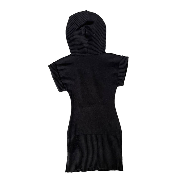 Vintage Y2K Hooded Mini Sweater Dress Size S - Picture 5 of 8